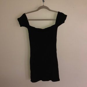 Black off the shoulder dress